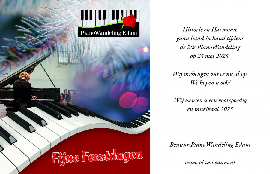 Fijne Feestdagen en een mooi en muzikaal 2025!